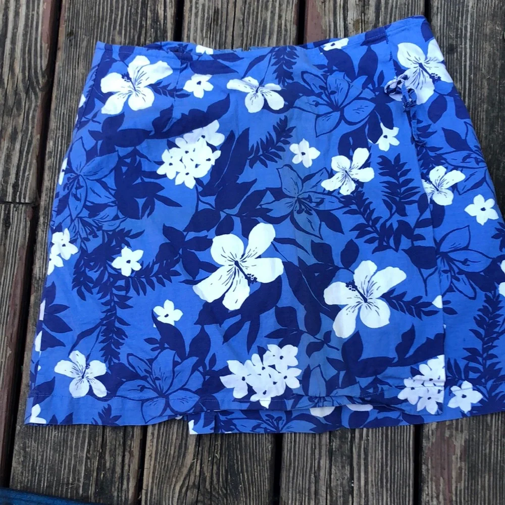 Blue Floral Skort - Picture 2 of 5